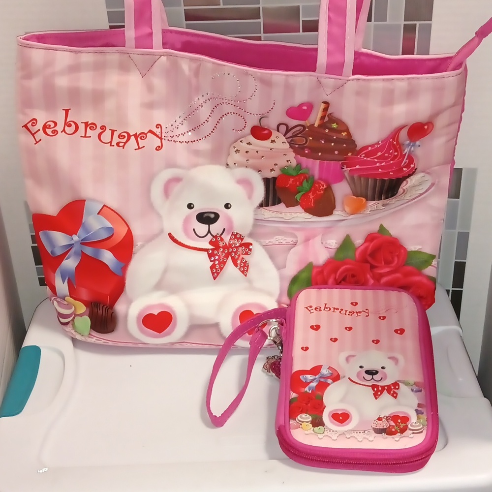 Matching February Purse & Wallet